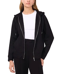 Vince Camuto Women's Knit Zip-Front Hoodie