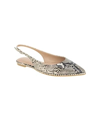 BCBGeneration Women's Valerie Studded Slingback Pointed-Toe Flats