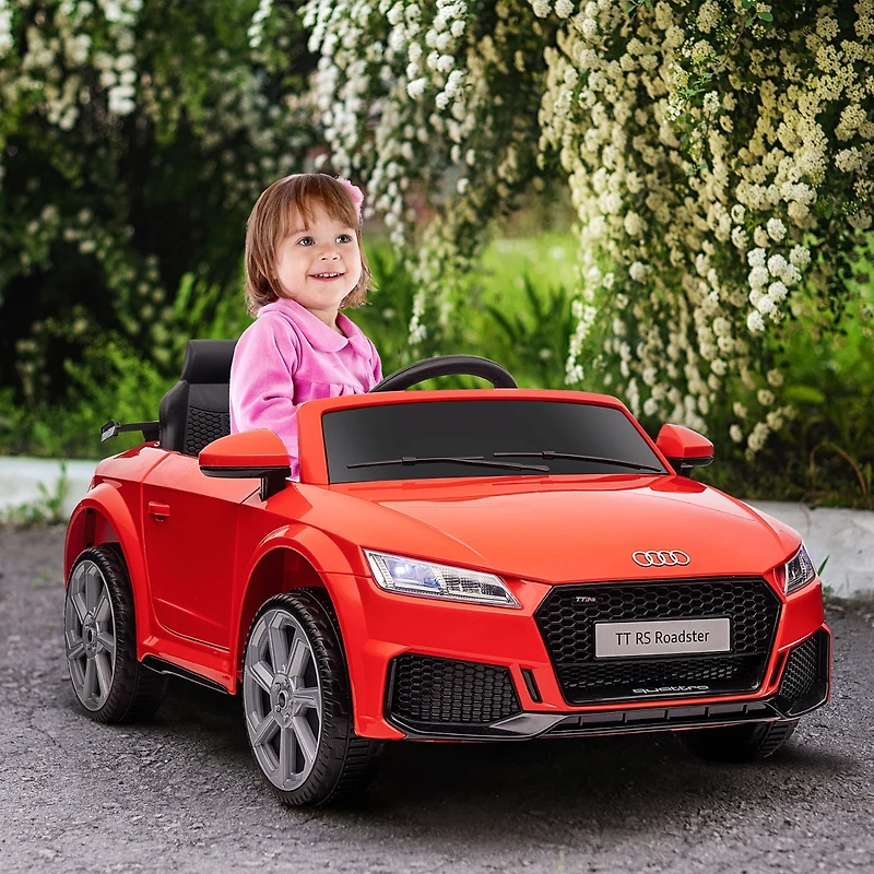 Aosom 6V Kids Electric Ride On Car, Licensed Audi Tt Rs with Seat, Remote