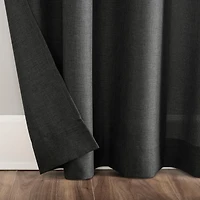 Clifford Heathered Texture Semi-Sheer Tab Top Curtain Panel