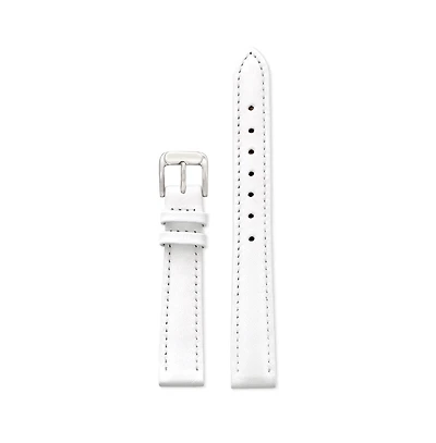 Speidel Ladies Stitched Calfskin Leather Band in 20mm White