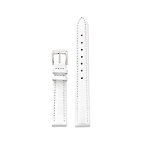 Speidel Ladies Stitched Calfskin Leather Band in 20mm White