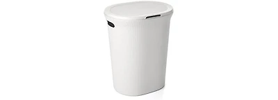 Superio Ribbed Design Laundry Hamper, 40 L Lilac Laundry Hamper