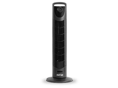 FanFair 30" Tower Fan with 110° Oscillation, 45 Watts - White