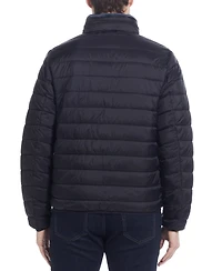 Weatherproof Men's Packable Neck Pillow Zip-Front Quilted Jacket
