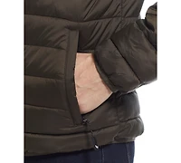 Weatherproof Men's Packable Neck Pillow Zip-Front Quilted Jacket