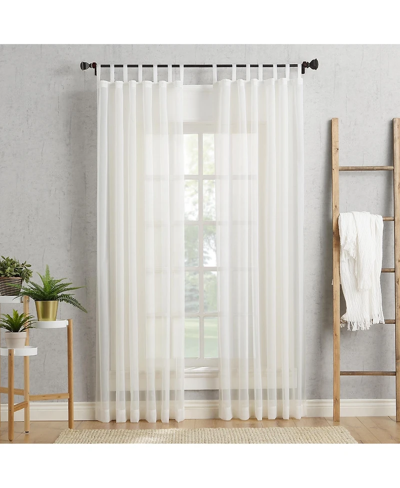Sheer Voile Tab Top Curtain Panel