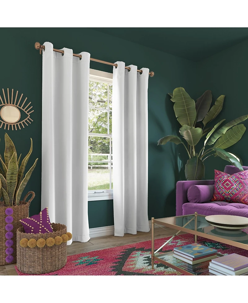 Riley Kids Bedroom Blackout Grommet Curtain Panel