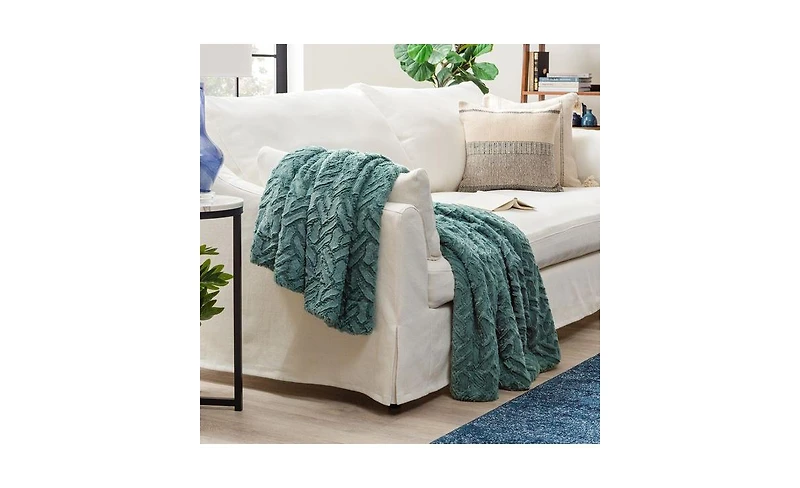 Chanasya Premium Soft Cloud Faux Fur Throw Blanket - Plush, Soft Sherpa & Minky Blanket - 50" x 65” - Orange