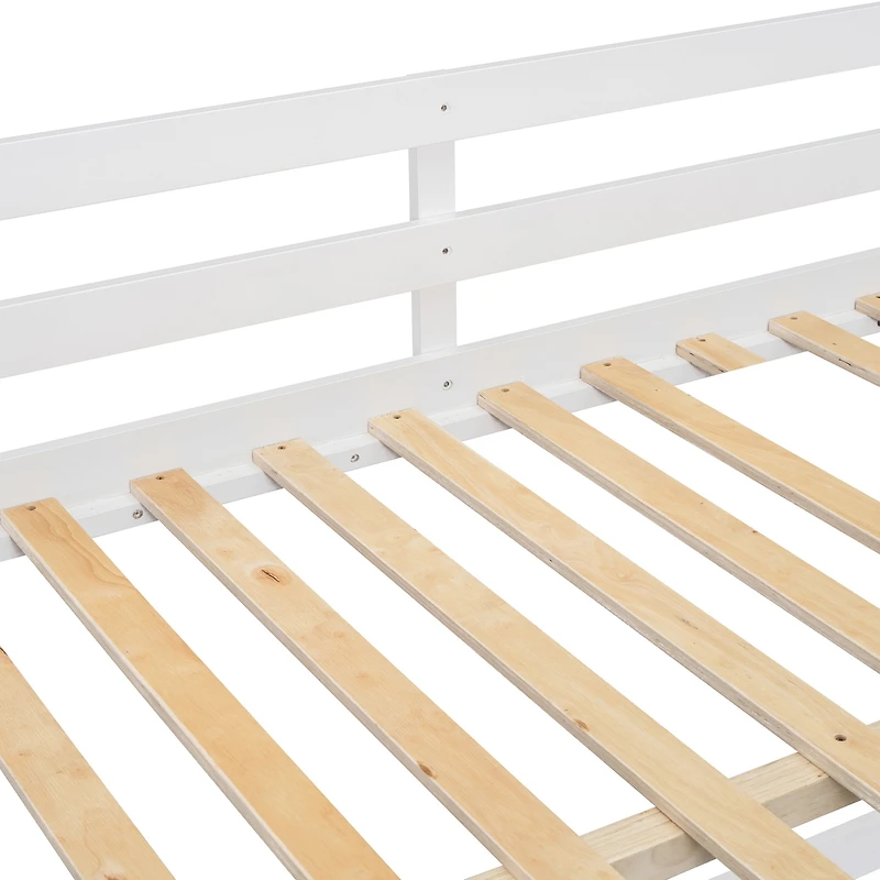 Streamdale Full over Bunk Bed with 4 Drawers and 3 Shelves-Gray