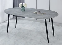 Streamdale Furniture Extensible Table: Dining, Office, Coffee, Metal Leg