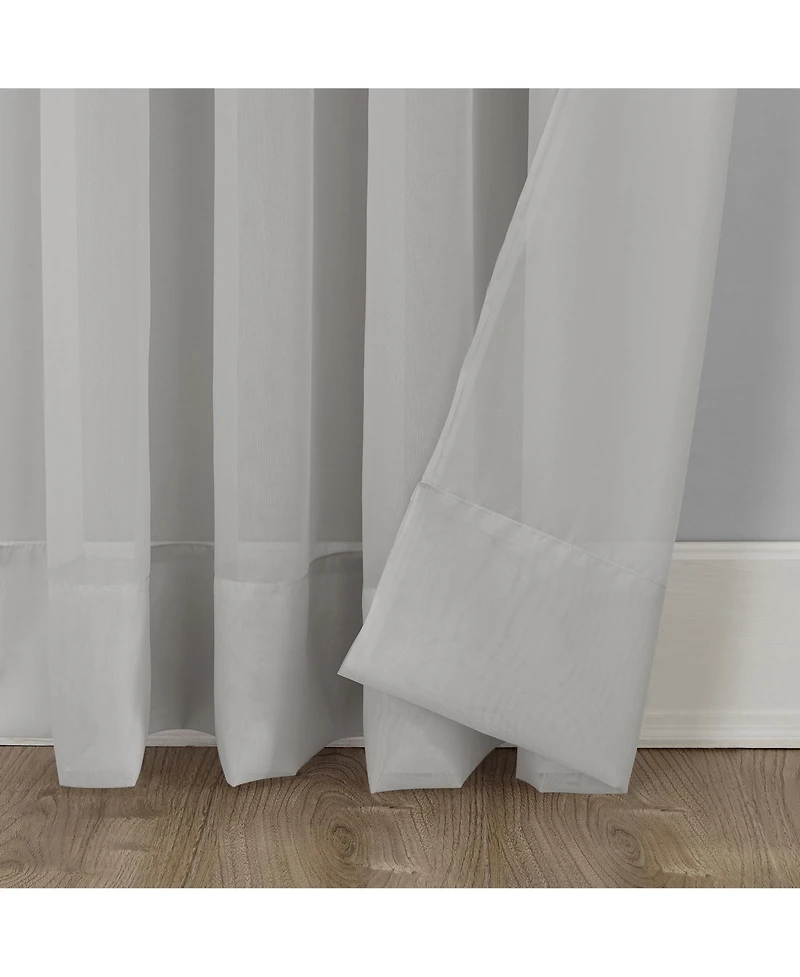 Calypso Sheer Voile Rod Pocket Curtain Panel