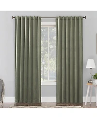 Amherst Velvet Noise Reducing Thermal Extreme 100% Blackout Back Tab Curtain Panel