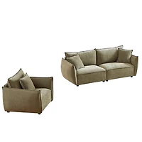 Streamdale Modern 4-Seater Sofa Combo for Living Room with Pillows
