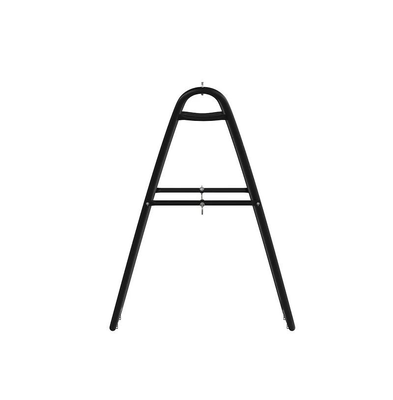 Nakoa Black 550 Lbs. Capacity Universal Heavy Duty Steel Two Person Hammock Stand For Hammocks 9 To 14 Feet Long