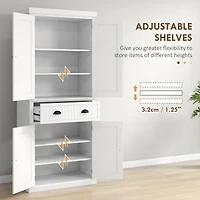 72" Tall Kitchen Pantry with Adjustable Storage