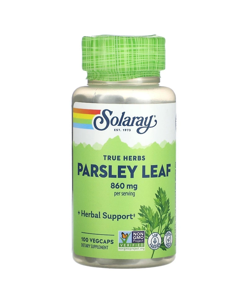 Solaray True Herbs Parsley Leaf - 100 VegCaps (430 mg per Capsule)