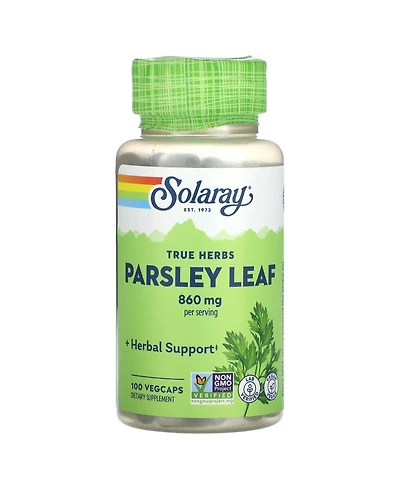 Solaray True Herbs Parsley Leaf - 100 VegCaps (430 mg per Capsule)