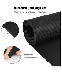 Givimo Large Yoga Mat 6' x 4' x 8 mm Thick Workout Mats