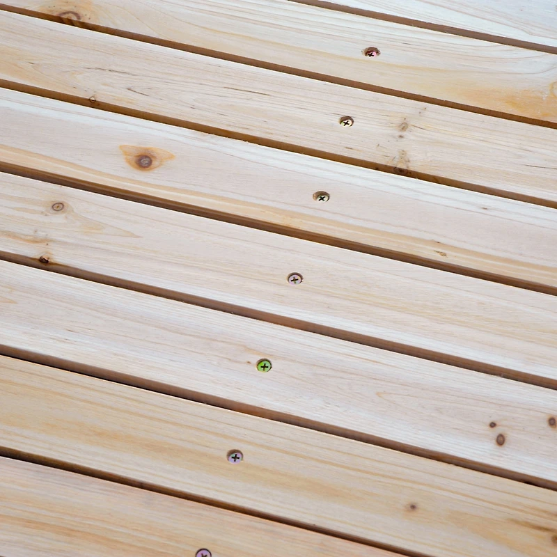 Fir Wood Arc Garden Bridge Walkway