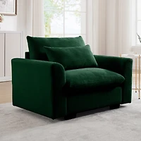 Streamdale Furniture Deep Seat Corduroy Accent Sofa