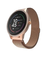 iTouch Sport 4 Unisex Rose Gold-Tone Mesh Bracelet Smartwatch 43.2mm
