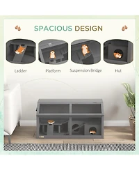 Streamdale Furniture Wooden Hamster Habitat with Accessories