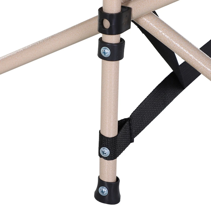 Folding Camping Cot for Adults with Storage