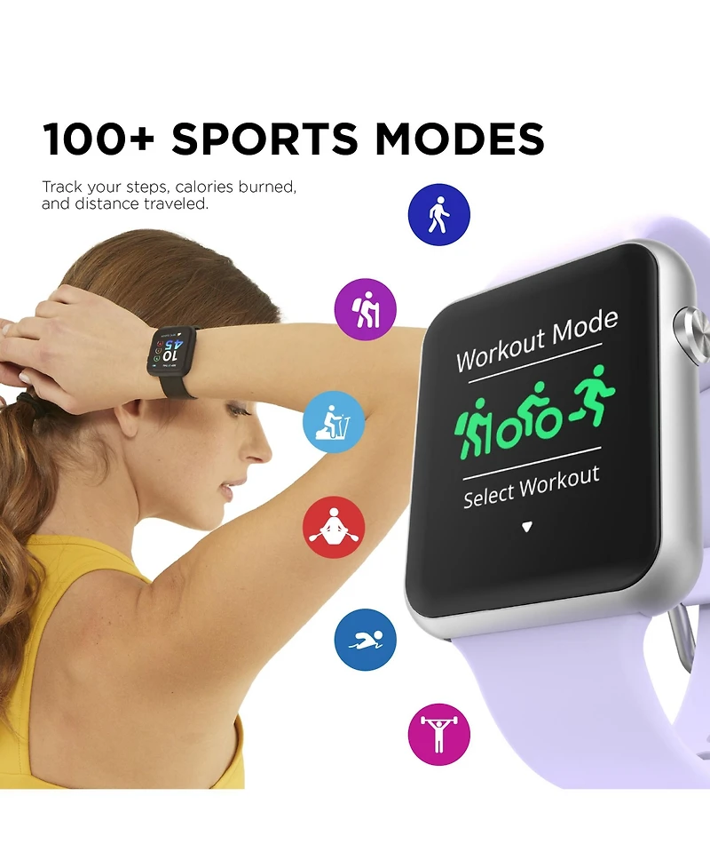 iTouch Air 4 Unisex Silicone Strap Smartwatch 41mm