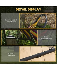 Adjustable Steel Hammock Stand for Two