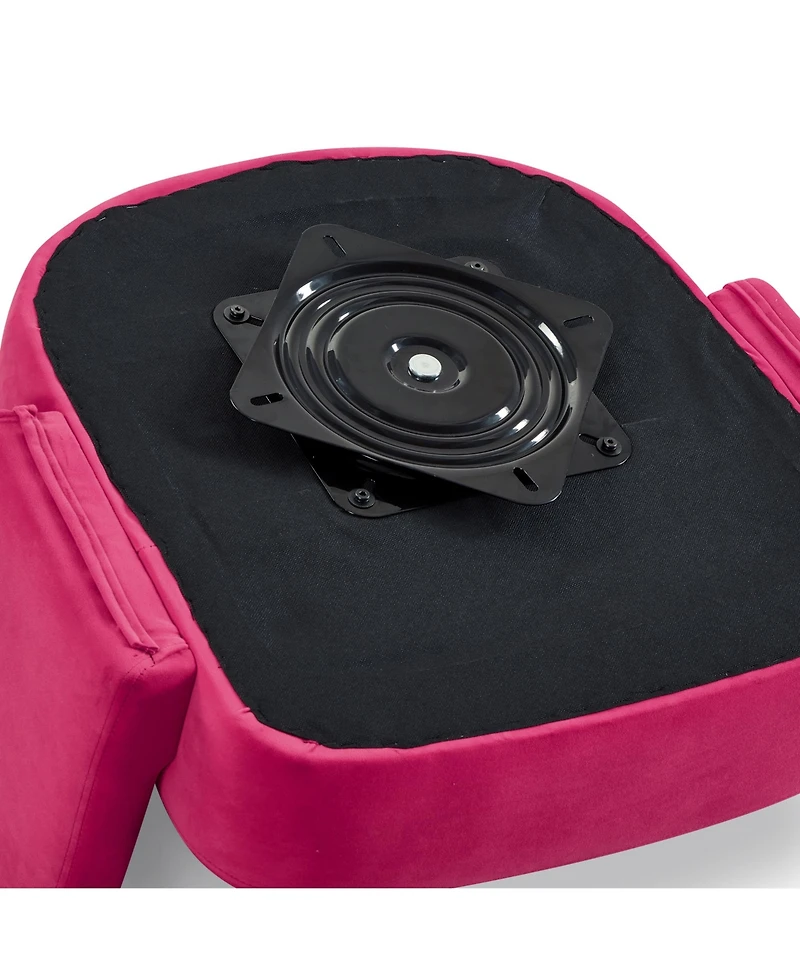 Streamdale Homerest Modern Swivel Chair, Rose Pink