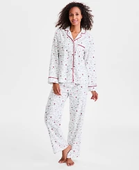 Charter Club Women's 2-Pc. Cotton Flannel Packaged Pajamas Set, Created for Macy's
