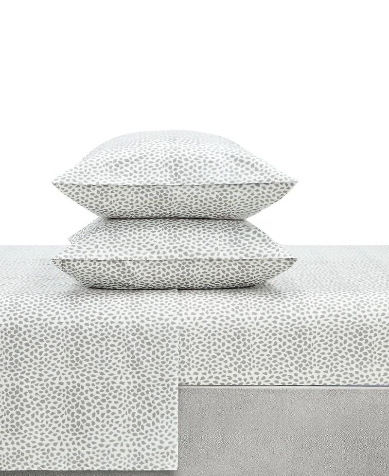 Sunham Microfiber Easy Care Printed -Pc. Sheet Set