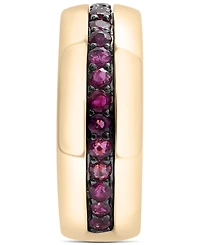 Men's Sapphire Polished Band (1-1/4 ct. t.w.) in Sterling Silver (Also in Ruby