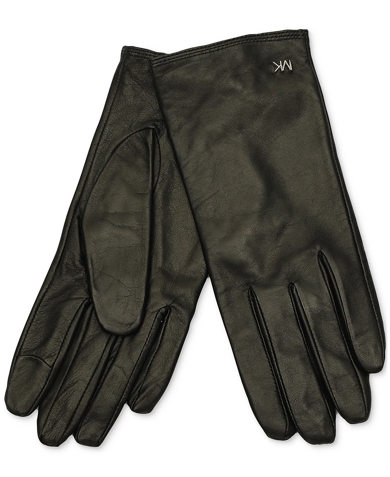 Michael Kors Women's Smooth Leather Gloves