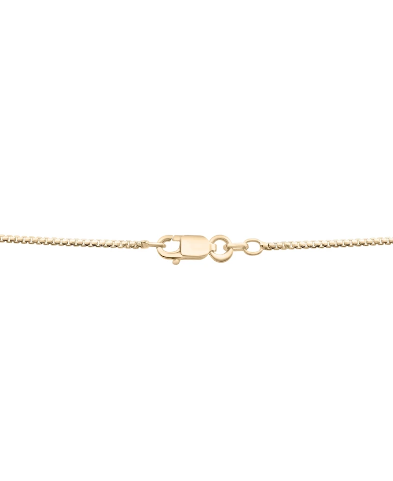 Men's Diamond Star of David Disc 22" Pendant Necklace (1/2 ct. t.w.) in 14k Gold-Plated Sterling Silver & Sterling Silver
