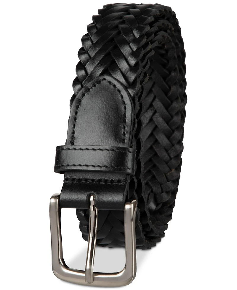 Club Room Luxury Men's Braided Belt, Created for Macy's