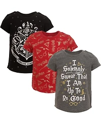 Harry Potter Toddler Girls 3 Pack T-Shirts