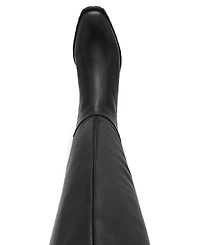 Anne Klein Women's Sable Genuine Leather Over the Knee High Boots