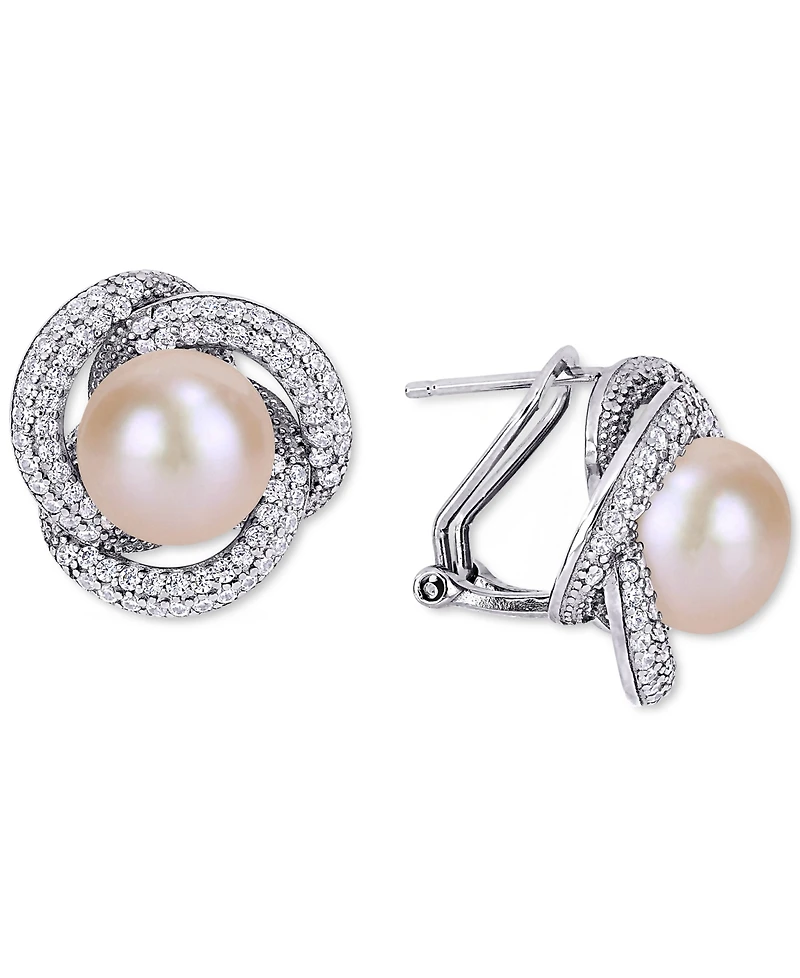 2-Pc. Set Pink Cultured Freshwater Pearl (9-1/2mm