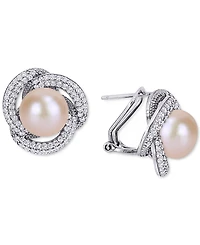 2-Pc. Set Pink Cultured Freshwater Pearl (9-1/2mm