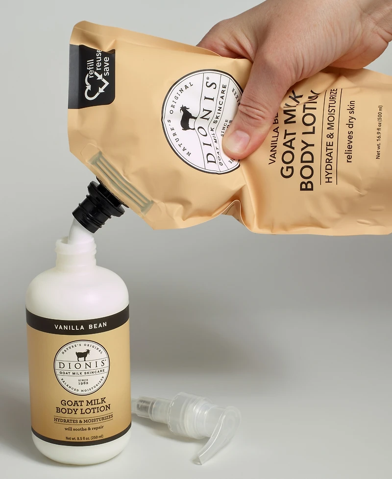 Dionis Vanilla Bean Goat Milk Body Lotion Refill Pouch 16.9 fl oz
