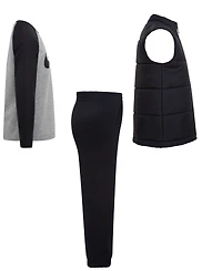 Nike Little Boys 3-Piece Solid Vest, Long Sleeve T-shirt and Pants Set