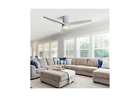 Sofucor 52" Ceiling Fan Low Profile with Lights