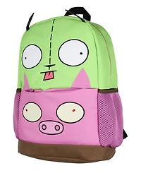 Nickelodeon Invader Zim Backpack Gir And Pig Character School Book Bag