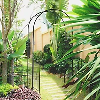 86" Garden Arbor Arch with Trellis & Extras