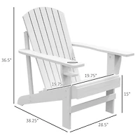 Adirondack Lounge Chair: Patio, Lawn, Weather Resistant