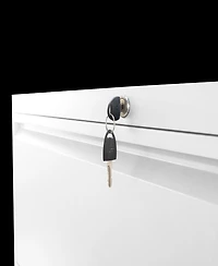 Streamdale Furniture 2-Drawer Lateral File Cabinet with Lock for Legal, A4, F4 Files