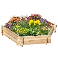 Hexagon Raised Garden Bed (39" x 36" x 6")