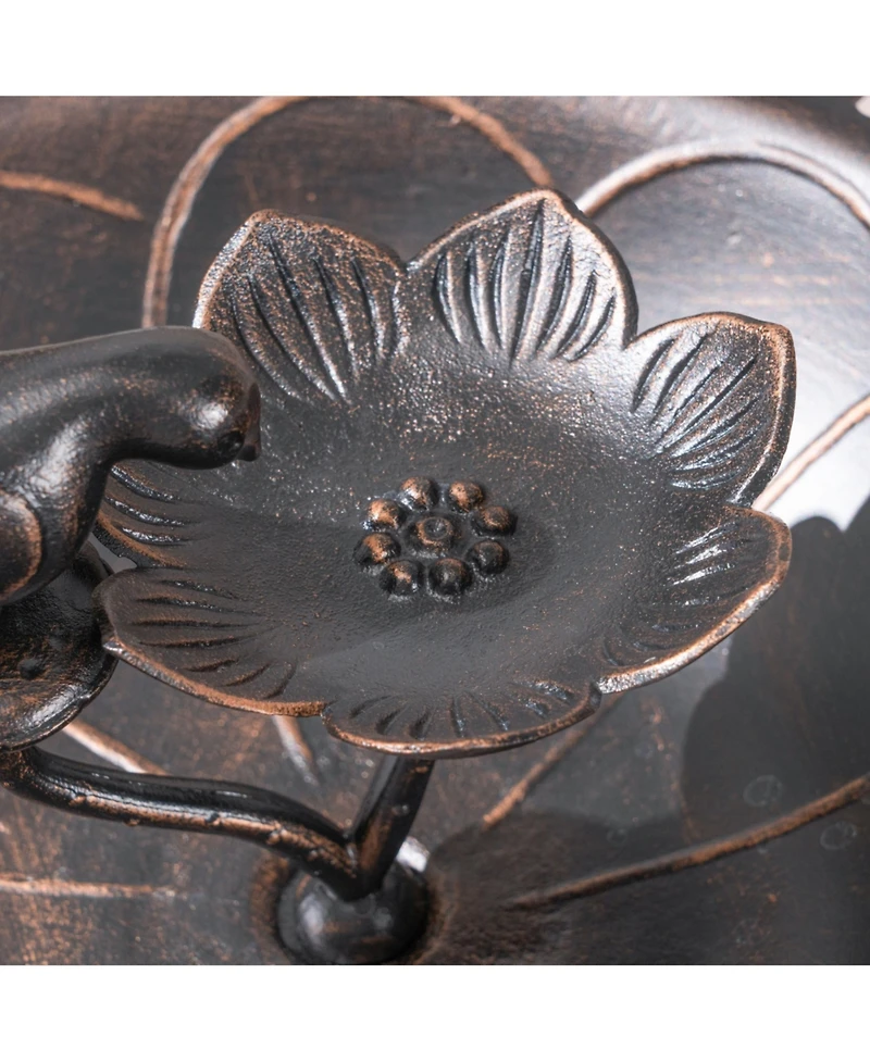 Simplie Fun Vintage Copper Bird Bath For Garden Delight
